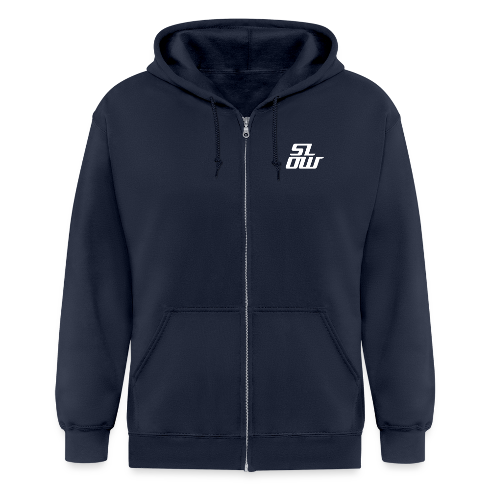 Heavyweight Zipper - "THE STORY" - navy