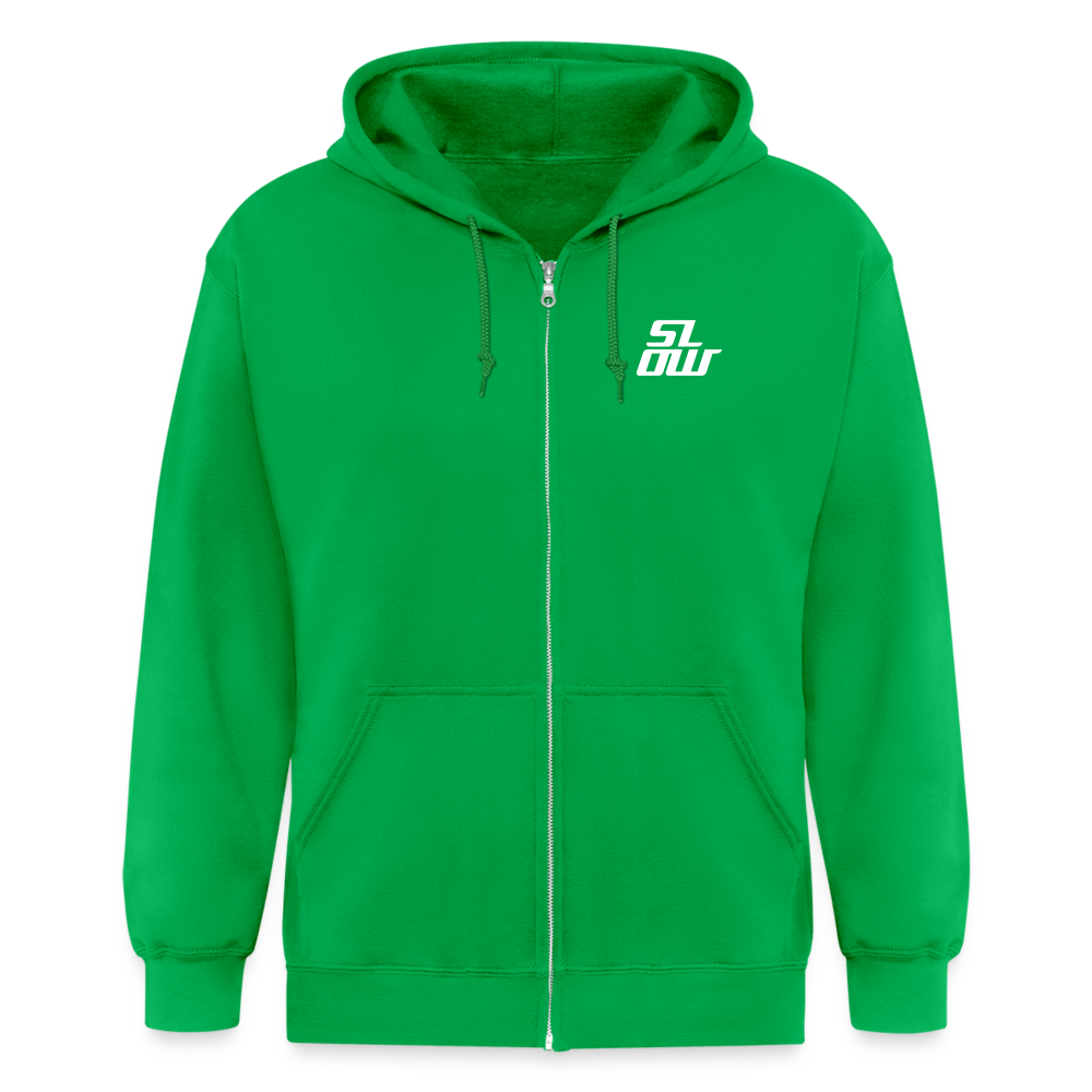 Heavyweight Zipper - "THE STORY" - kelly green