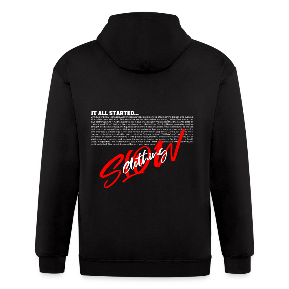 Heavyweight Zipper - "THE STORY" - black